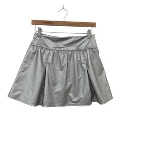 Offline Aerie Skirt Real Me Pleated Silver Metallic Skort Medium